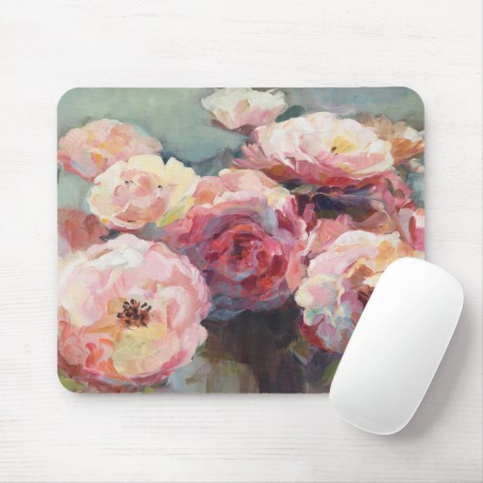 Wildes Rosa-Rosen Mousepad (Mit Mouse)