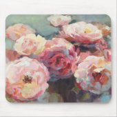 Wildes Rosa-Rosen Mousepad (Vorne)