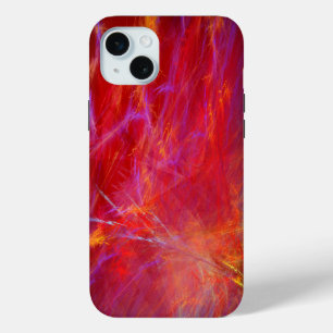 Wildes Rot - abstrakte Kunst iPhone 15 Mini Hülle