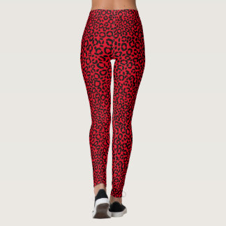Wildes rotes und schwarzes leggings