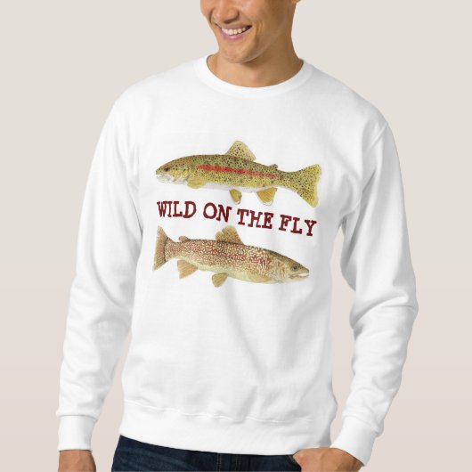 Wildes Schnell - Forelle-Kunst-Kleid Sweatshirt (Vorderseite)