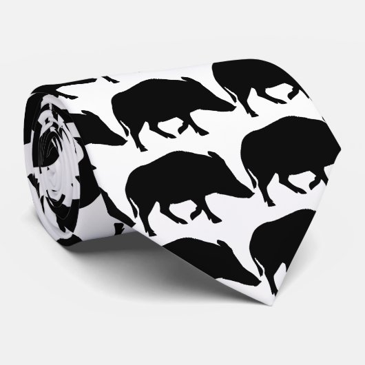 Wildes Schwein - Eber Krawatte (Gerollt)