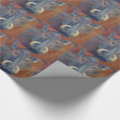 Wildes Schwein-Schwein Warthog Geschenkpapier (Ecke)