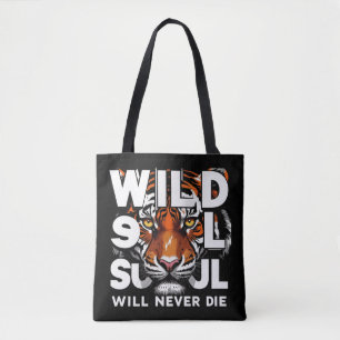 "Wildes Soul - Fierce Tiger Eyes Motivierend Art" Tasche