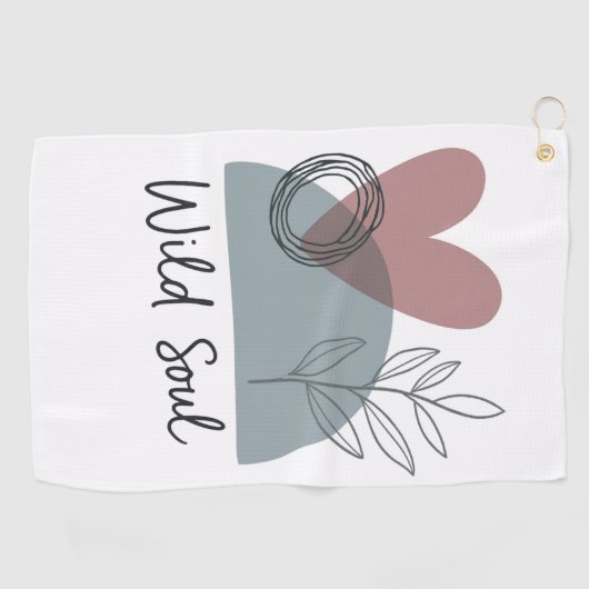 Wildes Soul Golfhandtuch (Horizontal)