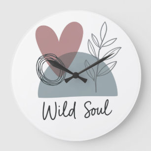 Wildes Soul Große Wanduhr