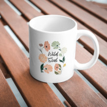 Wildes Soul Moderne Wildblumen Tasse