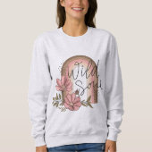 Wildes Soul Moderner Regenbogen Boho Floral Sweatshirt (Vorderseite)