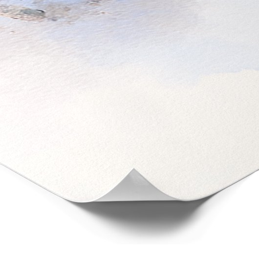 Wildes Spektrum - Galopp Pferde Wasserfarbe Kunst Poster (Ecke)