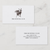 Wildes Spiel (braun) Visitenkarte (Vorne/Hinten)