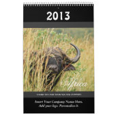 Wildes Tier Afrika 2013 PERSONIFIZIEREN Kalender (Titelbild)