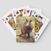 Wildes Tier des Gürteltiers Spielkarten (Rückseite)