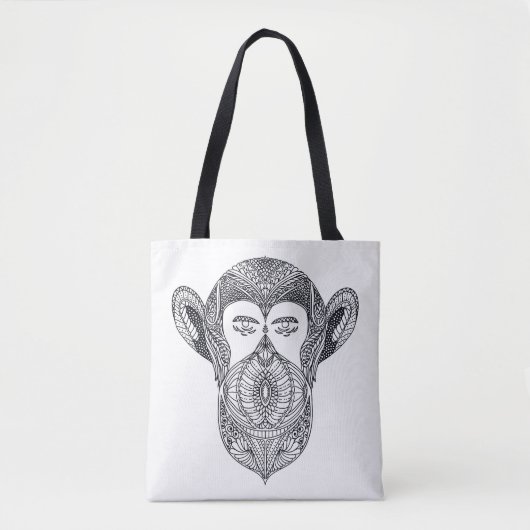 Wildes Tier des Waldgekritzels 2 Tasche (Vorderseite)