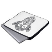 Wildes Tier des Waldgekritzels Laptopschutzhülle (Vorne Knopf)