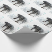 Wildes Tier des weißen Tigers Geschenkpapier (Ecke)