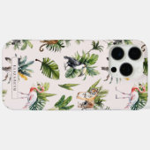 Wildes Tier | Dschungelgrün-Monogramm Case-Mate iPhone Hülle (Rückseite (Horizontal))
