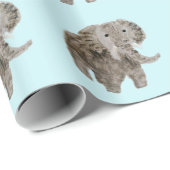 Wildes Tier-Elefant-Kunst Geschenkpapier (Rolleneckpunkt)