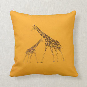 Wildes Tier-Giraffen-Bild Kissen
