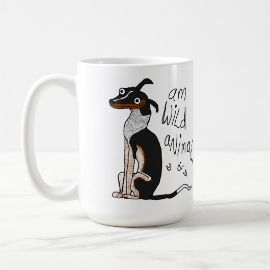 Wildes Tier morgens Kaffeetasse (Links)