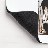 Wildes Tier morgens Mousepad (Ecke)