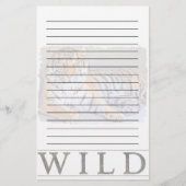 Wildes Tiger-Briefpapier Briefpapier (Vorderseite)