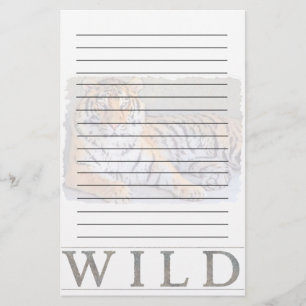 Wildes Tiger-Briefpapier Briefpapier