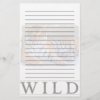 Wildes Tiger-Briefpapier Briefpapier
