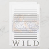 Wildes Tiger-Briefpapier Briefpapier (Vorne/Hinten)