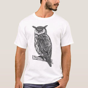 Wildes Totem-Tiereulen-Gekritzel T-Shirt