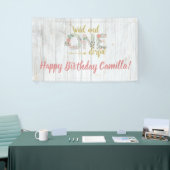 Wildes und einfühlsames Birthday-Holzbanner Banner (Messeveranstaltung)