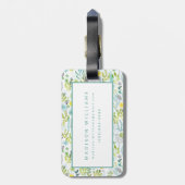 Wildes und freies Muster Gepäckanhänger (Rückseite vertikal)