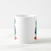 Wildes und Friedliches Weihnachtsfoxdesign Kaffeetasse (Mittel)