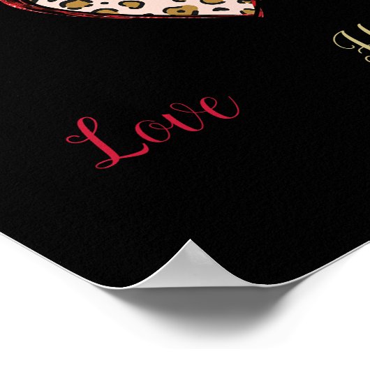 Wildes Valentinposter Poster (Ecke)