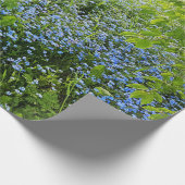 Wildes Vergissmeinnicht-Blumen-Foto Geschenkpapier (Ecke)