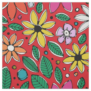 wildes verrücktes Rot Stoff