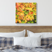 Wildes Weinstock-Blätter des Herbstes Leinwanddruck (Insitu (Schlafzimmer))