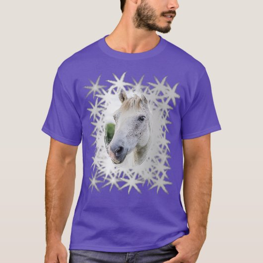Wildes Weiße Pferd 0611 T-Shirt (Vorderseite)