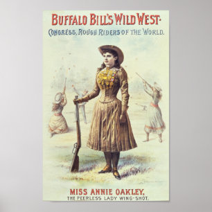 Wildes Westannie Oakley Plakat Buffalo Bills