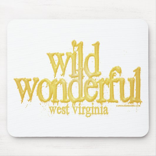 Wildes wunderbares Virginia-Westgelbes Mousepad (Vorne)