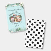 Wildest Dreams Safari Backstage Baby Dusche Ausweis (Vorder- & Rückseite)