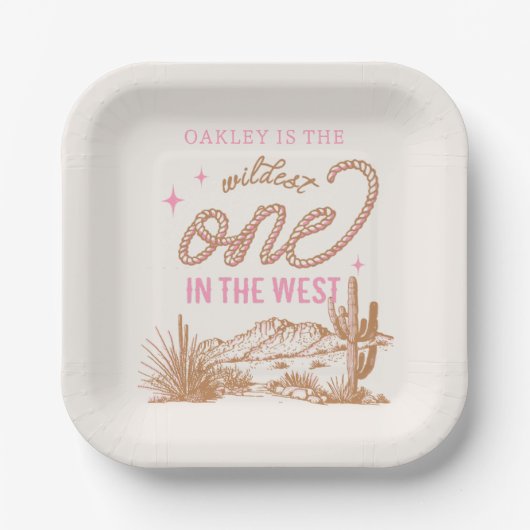 Wildest One im West-Party Teller (Vorderseite)