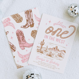 Wildest One im Westen Einladung zum ersten Geburts