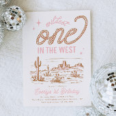 Wildest One im Westen Einladung zum ersten Geburts