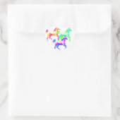 Wildest Pferde Herz-Aufkleber (Tasche)