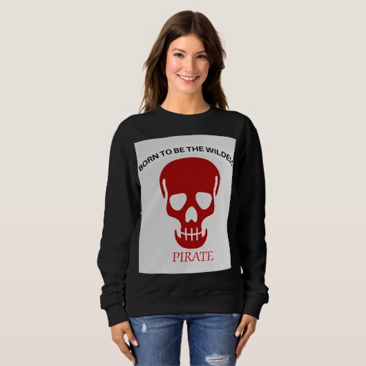 Wildest Pirate Skull Artwork Sweatshirt (Vorne ganz)