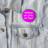 Wildf Mädchen sind Mädchen, nicht Jungen Button (Beispiel)