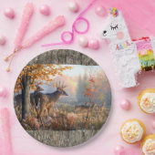 Wildfamilie auf dem Feld Pappteller (Party)