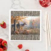 Wildfamilie auf dem Feld Serviette (Beispiel)