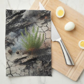 Wildfire Aftermathe Artistic Kitchen Handtuch (Viertel Falte)