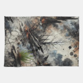 Wildfire Aftermathe Artistic Kitchen Handtuch (Horizontal)